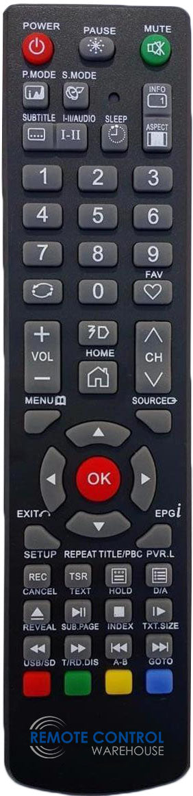 JVL JVL032TVHS02BLK Smart TV  Replacement  remote control QT1P-J