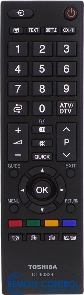 Original Toshiba Remote Control CT- 90329 -  LCD RV700A RV600A RV550A Series  LCD TV - Remote Control Warehouse