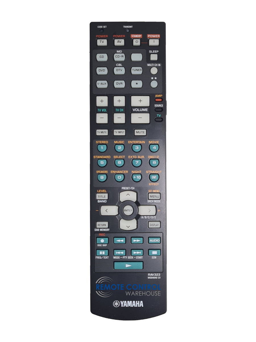 ORIGINAL YAMAHA REMOTE CONTROL RAV323 PN:WG64640 EX RX-V665 RX