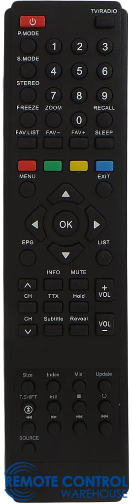 SANYO LCD-46XR10F TV Substitute Replacement Remote Control