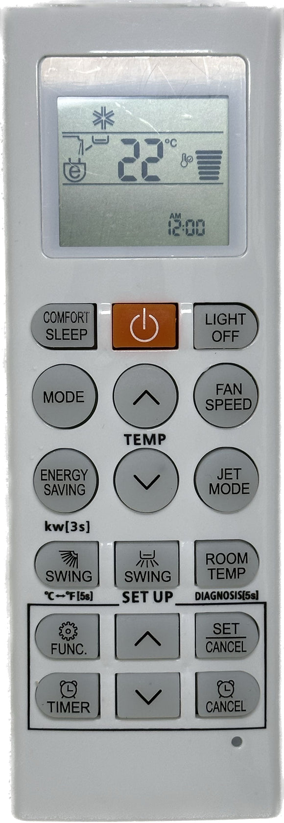 Replacement LG Air Conditioner Remote Control - AKB73855717