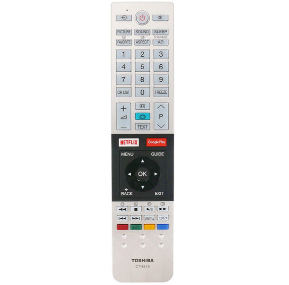 Toshiba Original Remote Control CT-8516 - 65U7750A U775*Series Ultra-HD Android TV Genuine