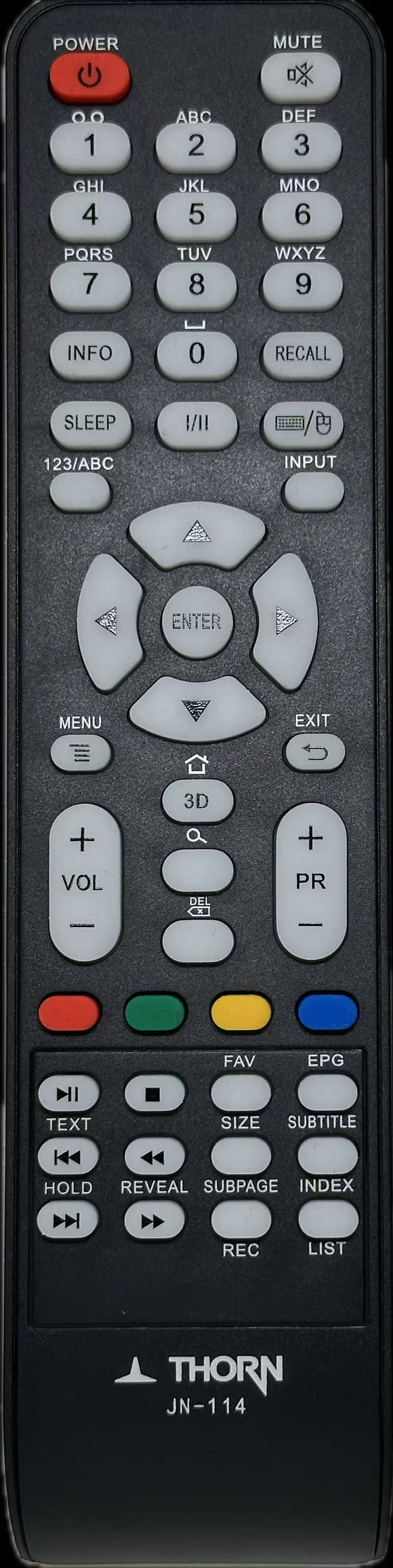 Thorn  LCD TV Replacement Remote Control JN-114