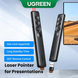UGREEN Wireless Presenter Presentation Remote Clicker Laser Pointer