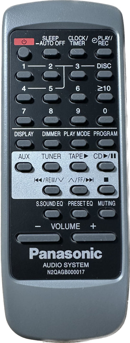 Panasonic Original Remote Control N2QAGB000017 - SA-AK300 SA-AK200 CD ...