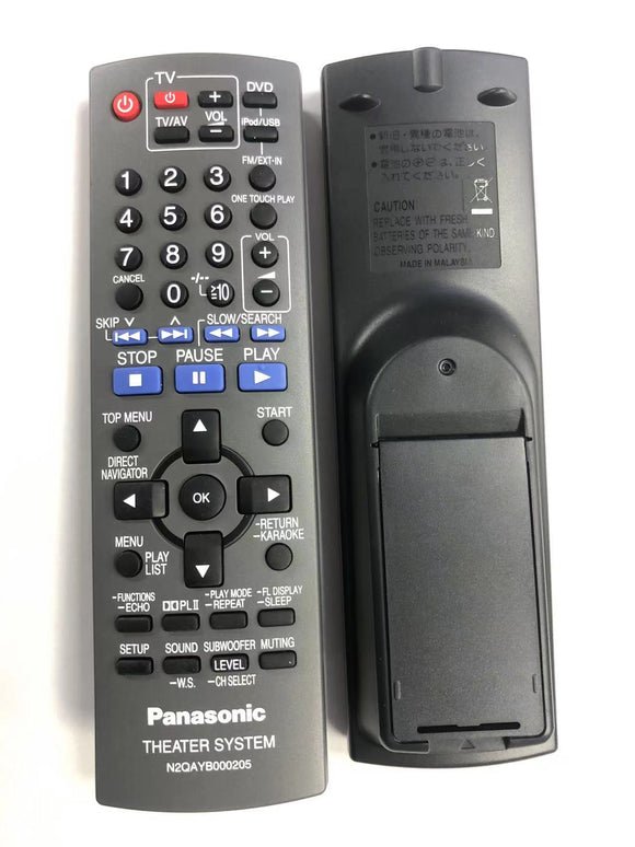 Panasonic Theater System Original Remote Control - N2QAYB000205 Genuine