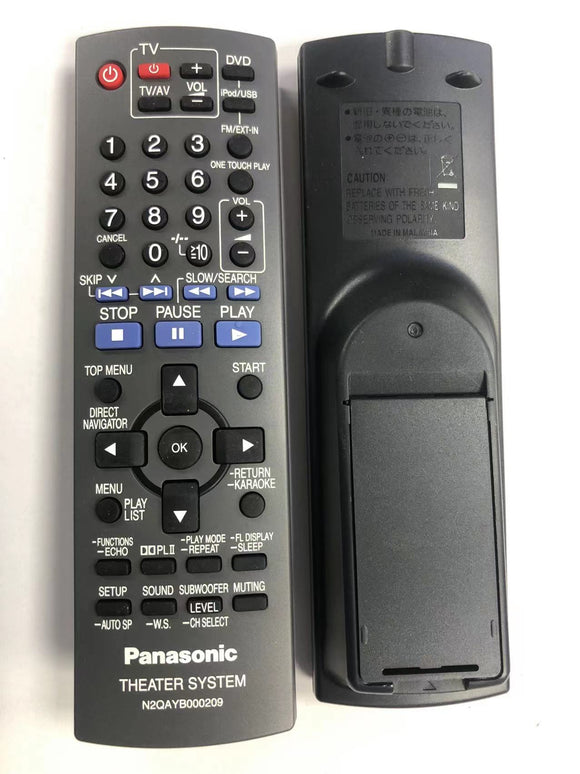 Panasonic Theater System Original Remote Control - N2QAYB000209 Genuine