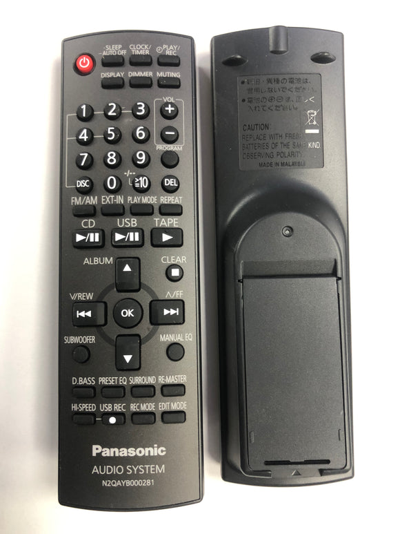 Panasonic Original Remote Control N2QAYB000281 - SAAK770 SAAK770PL Genuine
