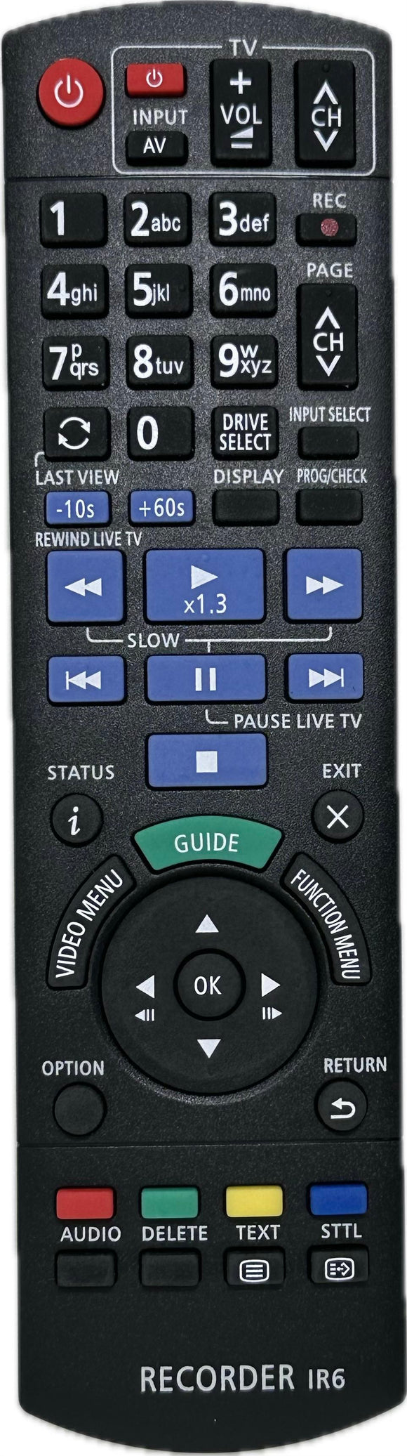 Replacement Panasonic Remote Control N2QAYB001078 - DMRBWT460 DMRBWT460GN
