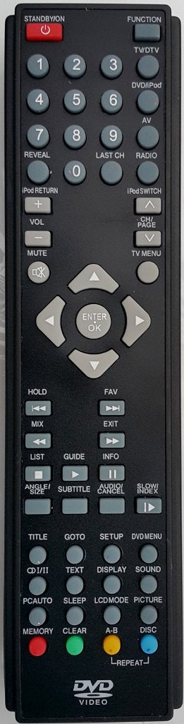 Telefunken TEL2842M HD Plasma TV Substitute Replacement Remote Control