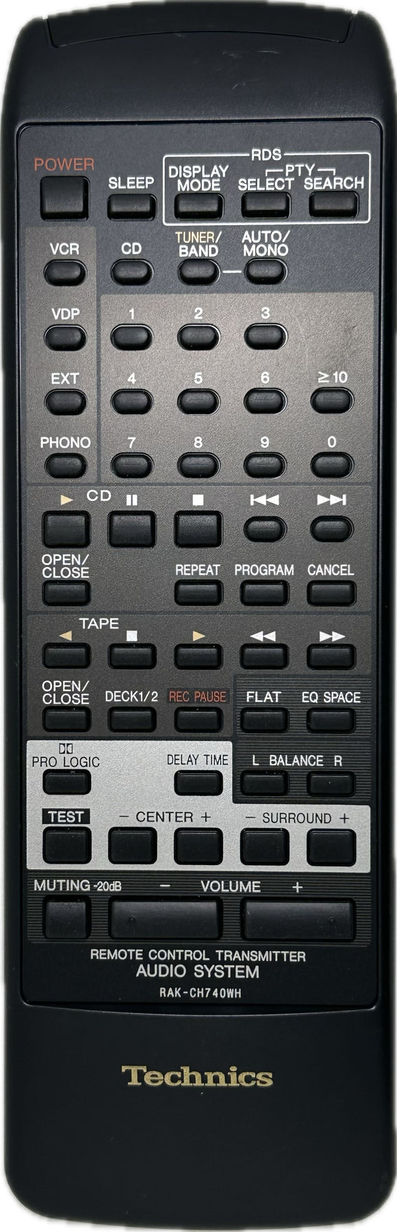 Technics Audio Original Remote Control RAK-CH740WH