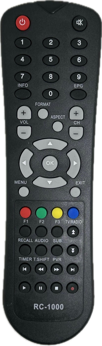 Bauhn AS-PVR1000R PVR Replacement Remote Control – Remote Control Warehouse