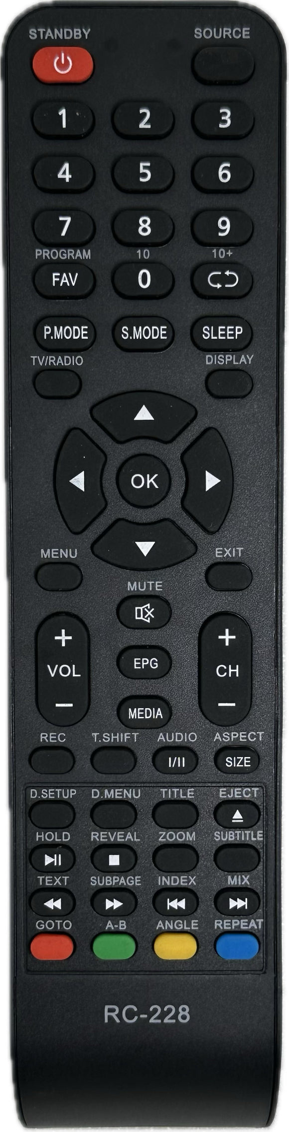 Blaupunkt BP3200HDV7100 TV Replacement Remote Control