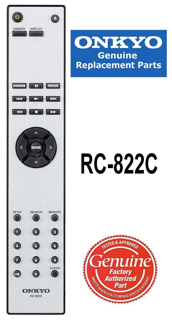 Onkyo CD Player Original Remote Control RC-822C - C-7030  C-7000  Genuine