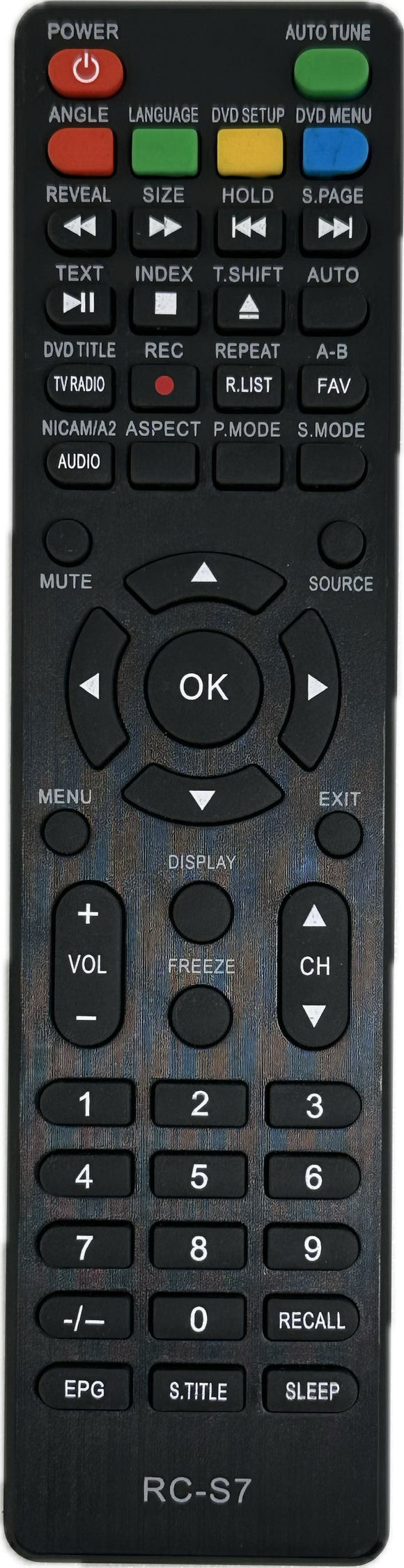 Sphere S7LED185BT TV Replacement Remote Control