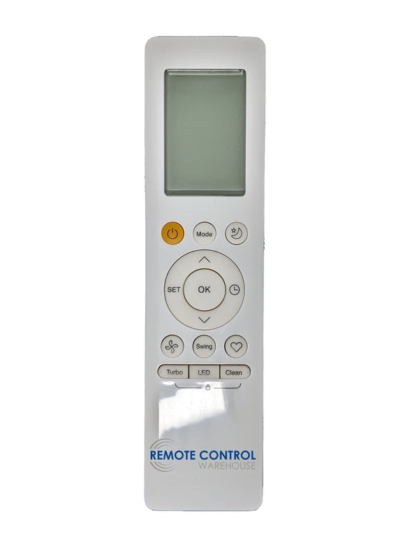 ActronAir  WRE-035CS Air Conditioner Replacement Remote Control