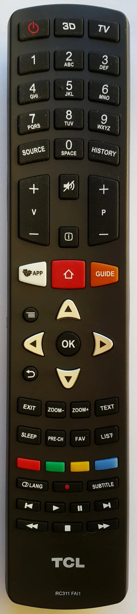 Tcl Basic Remote TCL Original Smart TV Remote Control RC311FAl1 Genuine – Remote Control ...