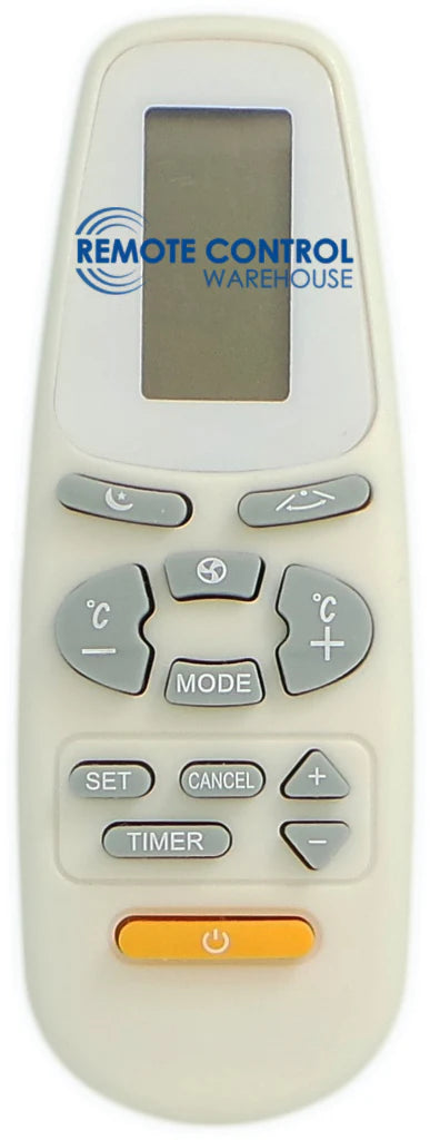 V-LEC ASW-H12B4/HSA AIR CONDITIONER REPLACEMENT REMOTE CONTROL