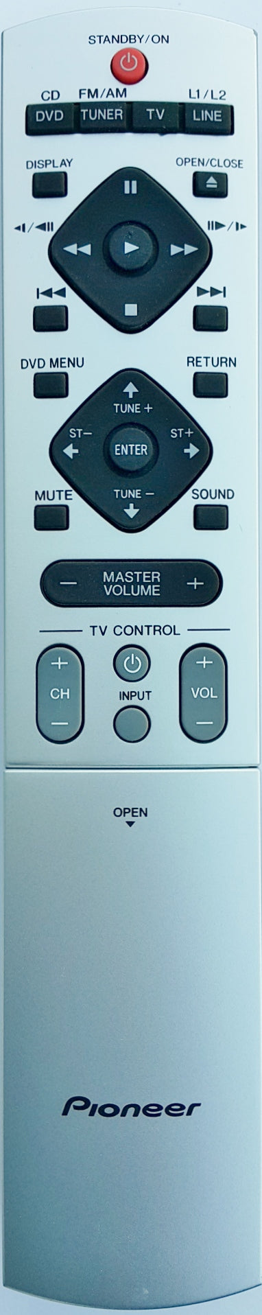 Original Pioneer  remote control  XXD3058  XV-DV222  XV-DV313  XV-DV333  Home theatre - Remote Control Warehouse