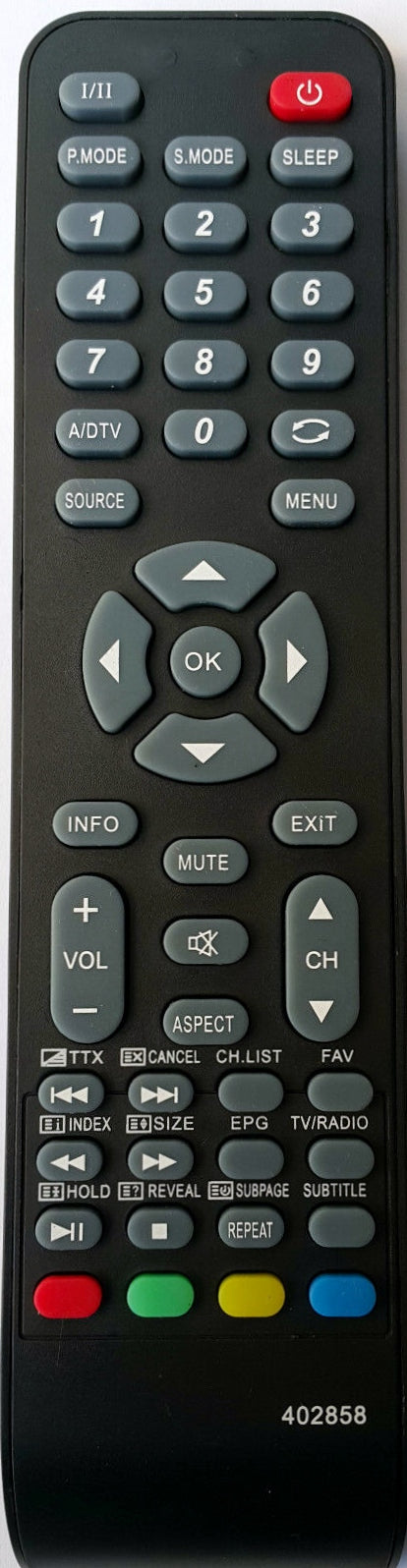 AWA LC-47G58 TV Replacement Remote Control 402858
