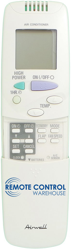 Original Airwell Air Conditioner Remote Control - RCS-3MHVPAW4E - Remote Control Warehouse