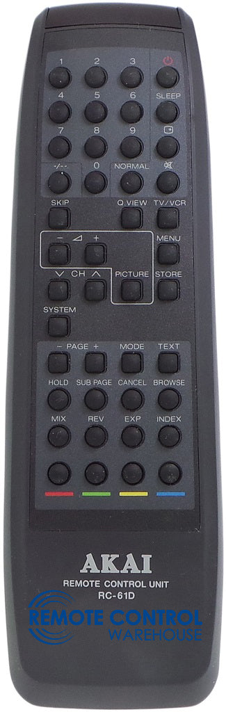 ORIGINAL AKAI TV REMOTE CONTROL RC-61D - Remote Control Warehouse