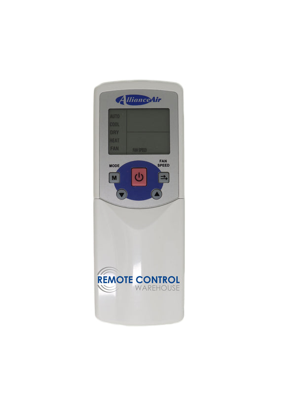ALLIANCE AIR AIR CONDITIONER REMOTE CONTROL R05-BGE  R05BGE - Remote Control Warehouse