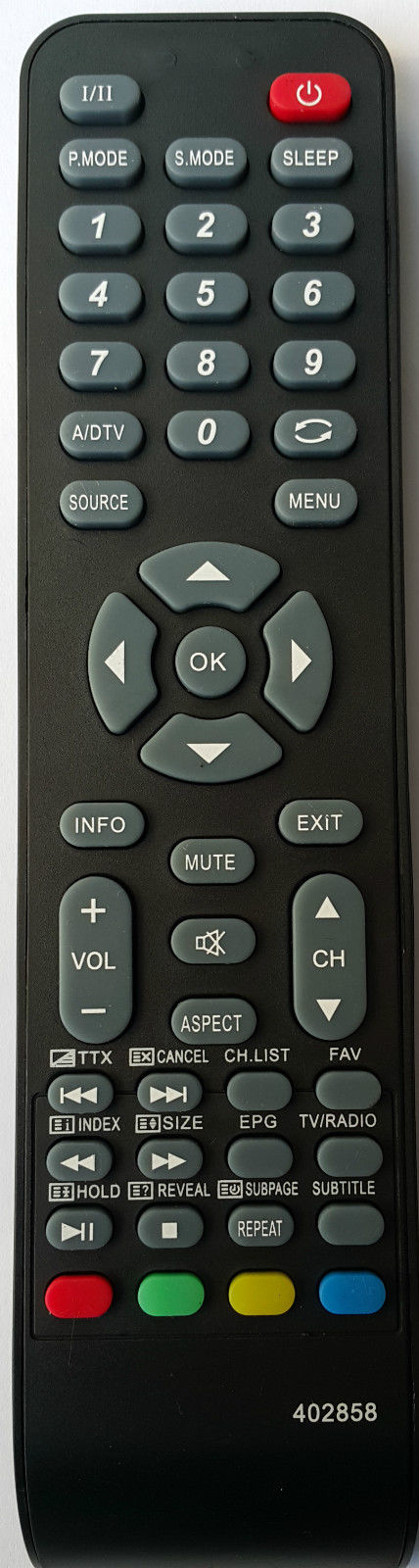 REPLACEMENT AWA Remote Control 402858 -  LC32G78 LC-46G78 LC-32G58 LC-46G58   LC32G78008 TV - Remote Control Warehouse