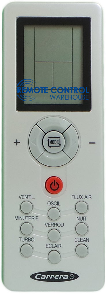 Carrera Air Conditioner Remote Control - ZH/GT-01 - Remote Control Warehouse
