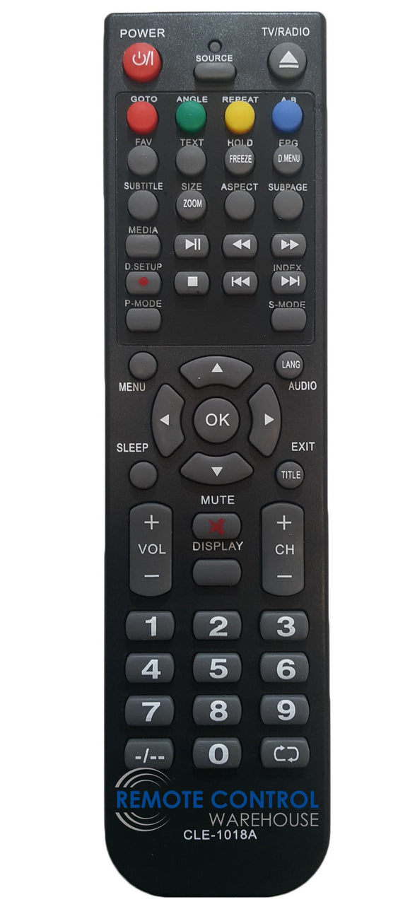 HITACHI REPLACEMENT REMOTE CONTROL CLE1018B CLE-1018A - VC405000 HD LED LCD TV