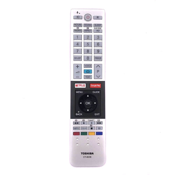 CT-8536 Toshiba Original Remote Control  - 75U7750A 65U7750A 55U7750A U7750A *Series Google Assistant  Android TV Genuine