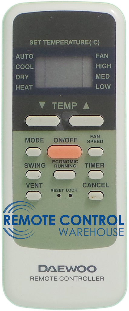 DAEWOO Air Conditioner Remote Control - R51/E - Remote Control Warehouse
