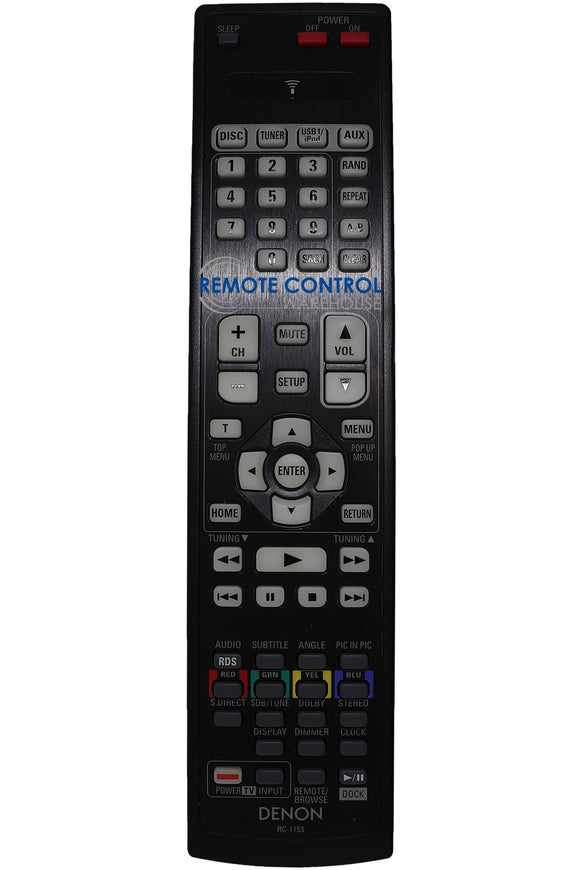 Denon RBD-X1000 BLU-RAY Receiver  Original Remote Control RC-1153 Genuine