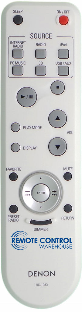 DENON Remote Control RC 1083 for AV RECEIVER - Remote Control Warehouse