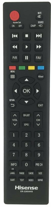 ORIGINAL HISENSE TV REMOTE CONTROL ER-22654HS ER22654HS - Remote Control Warehouse