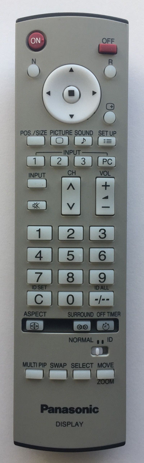 Original Panasonic Remote Control – For SC-BTT273, SA-BTT268, SA-BTT273 (Model N2QAYB000632)
