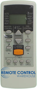 REPLACEMENT Fujitsu Air Conditioner Remote Control AR-JE6   ARJE6 - Remote Control Warehouse