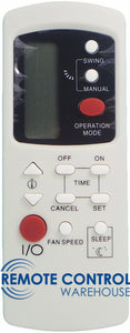 Galanz Air Conditioner Remote Control - GZ-1002B-E3 - Remote Control Warehouse