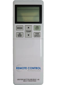 REPLACEMENT MITSUBISHI AIR CONDITIONER REMOTE CONTROL - RLA502A700S