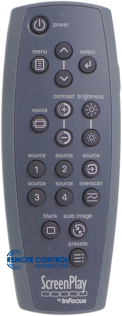 OROGINAL INFOCUS PROJECTOR REMOTE CONTROL  IN26 - Remote Control Warehouse