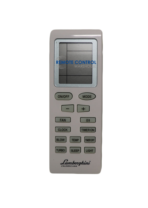 LAMBORGHINI AIR CONDITIONER REMOTE CONTROL  YB1FA - Remote Control Warehouse