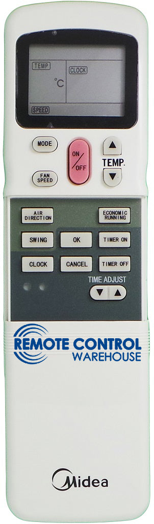 Midea Air Conditioner Remote Control - R11CG/E - Remote Control Warehouse