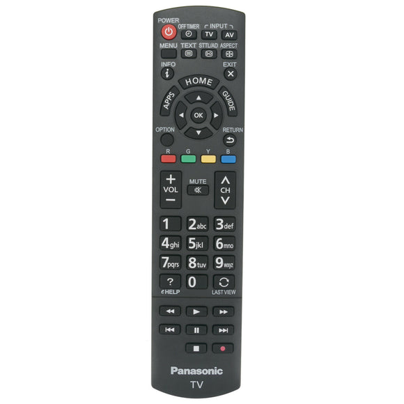 Original Panasonic Remote Control REPLACE N2QAYB000831 - THL42ET60A, THL50ET60A TV