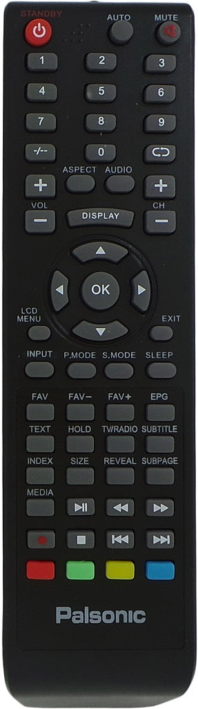 Original Palsonic Remote Control RC-826(Black)  - TFTV326FHD TFTV4000 FHD  TFTV4600 FHD  TFTV826HD  TV - Remote Control Warehouse