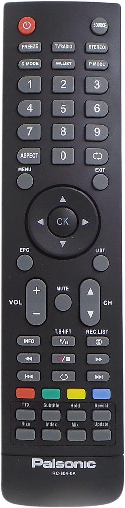 Original Palsonic Remote RC-604-0A RC6040A  - TFTV325FL  TFTV553LED   TV - Remote Control Warehouse
