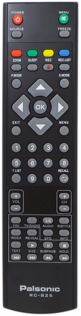 Original Palsonic Remote Control RC-825 RC825  - TFTV323FHD  TFTV475LED   TFTV825HD  PDP4012HD  PDP4212HD  PDP5012HD   TV - Remote Control Warehouse