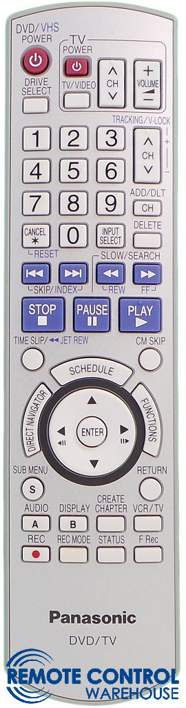 ORIGINAL PANASONIC REMOTE EUR7659Y70 - DMR-EZ48V DVD RECORDER - Remote Control Warehouse