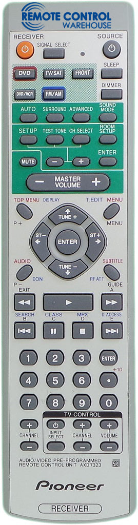 ORIGINAL PIONEER Remote Control AXD7323 - VSX-C100 VSX-C550 PMT-8181