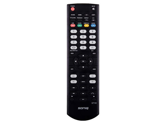 Original SONIQ Remote Control QT102 -  QSL230XT QV160LCT QV160LCTV2 QV196LT QV198LT - Remote Control Warehouse