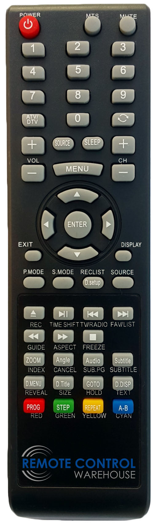 REPLACEMENT SONIQ REMOTE CONTROL QT120 - L26V10A REVA  TV